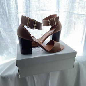 Steve Madden Estoria Heeled Sandal Cognac